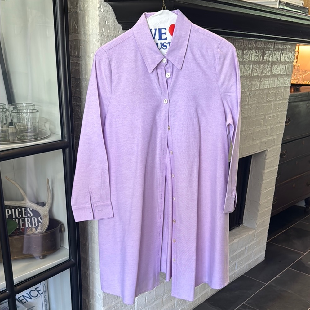Tuckernuck Lavender Shirt Dress